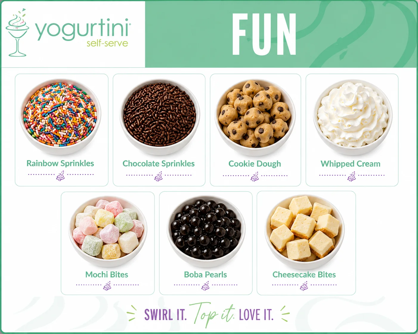Fun toppings