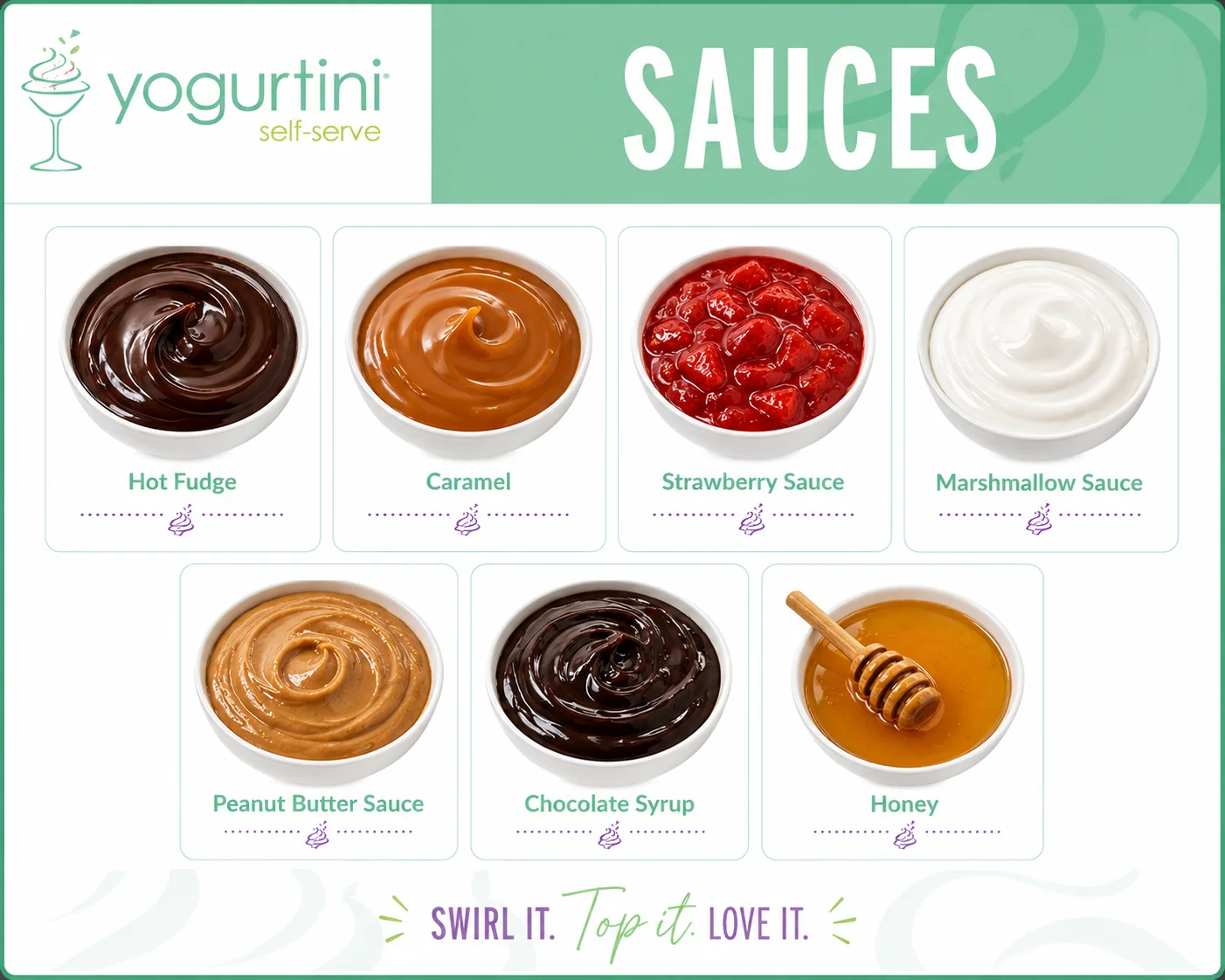 Sauces toppings